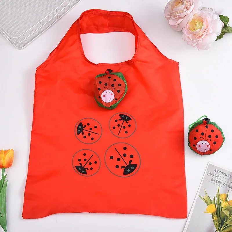 sac fourre-tout pliable léger avec sac à main de shopping de voyage de grande capacité de conception de fleur de rose