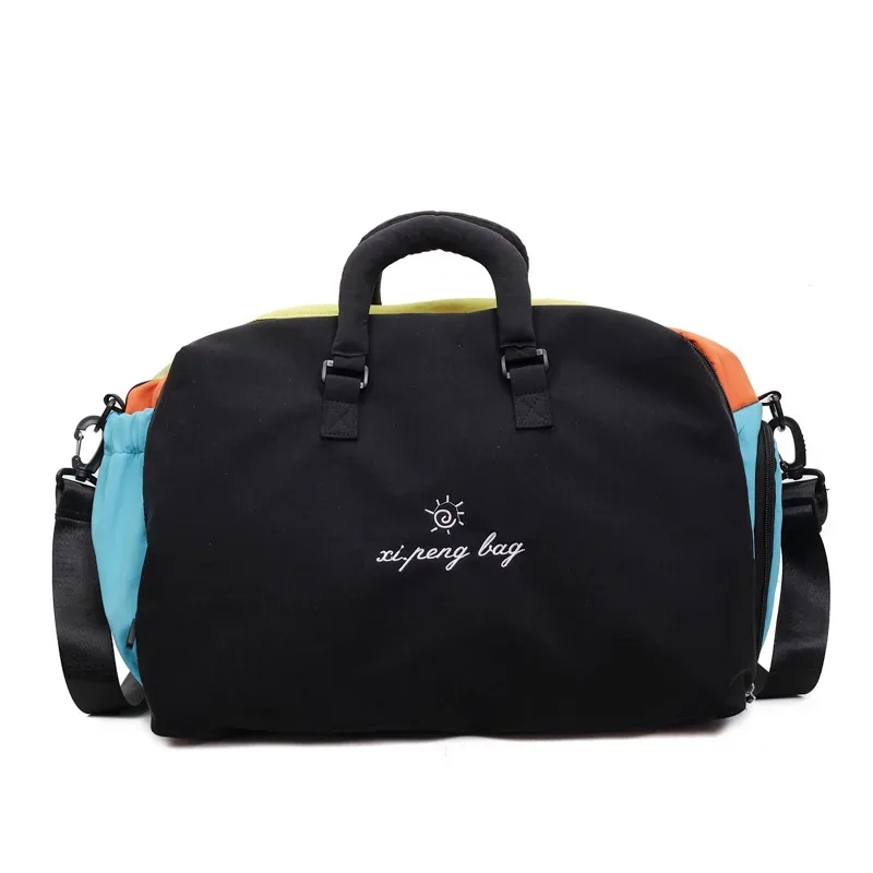 sac de voyage multi-couleurs tendance coréenne pour femmes, sac de rangement léger pour la natation en plein air, la gym, le fitness et les étudiants