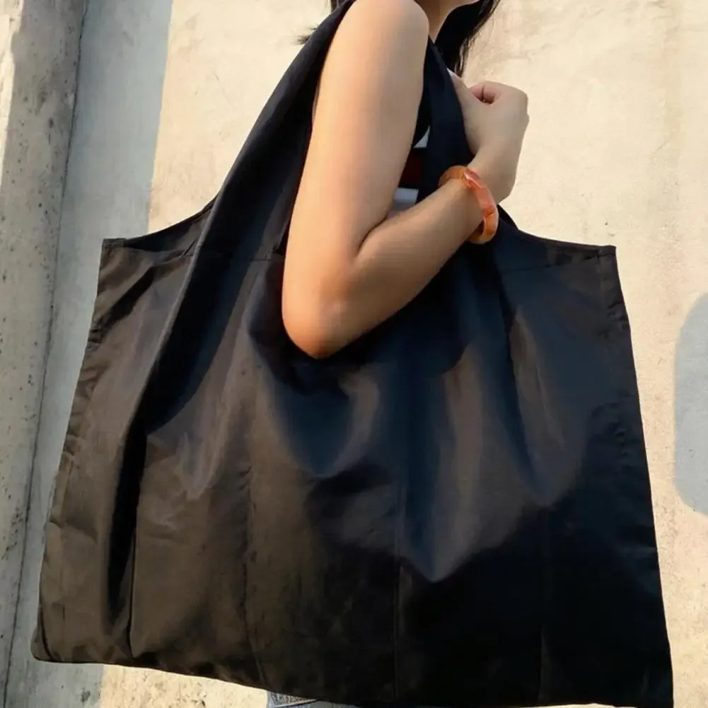 sac de courses de grande capacité, sac fourre-tout réutilisable écologique, sac à bandoulière décontracté à la mode, sac à main pour les voyages, les courses et l'usage quotidien