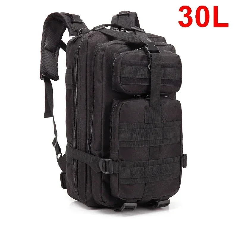 sac dos polyester olive bandes noires compartiments fermetures éclair sangles ajustables survie plein air trekkings chasse hommes