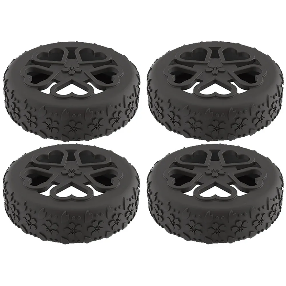 étui de protection de roue de valise en silicone, 4 pièces, avec roulette silencieuse et résistante aux chocs, pour bagages de voyage, réduit le bruit, housse de roulettes de boîte de chariot