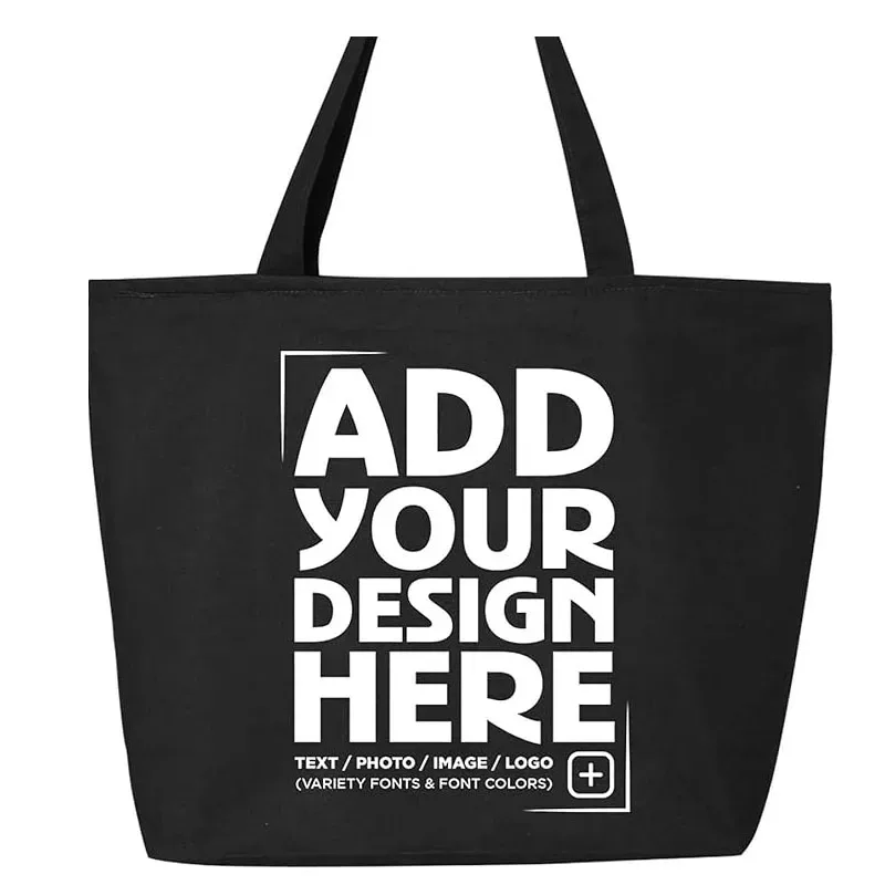 sacs fourre-tout personnalisés, sac à bandoulière personnalisé avec logo d'équipe, image de texte pour voyage, affaires, shopping, enseignant