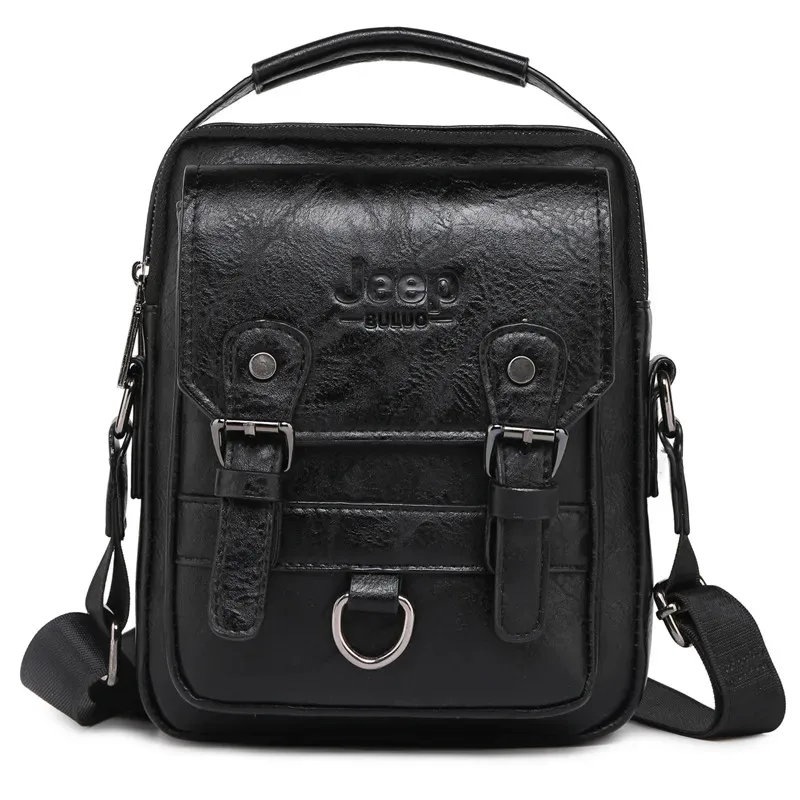 sacs pour hommes de marque jeep, sacs à bandoulière en cuir de haute qualité, marron et noir, pour affaires et loisirs, sacs à main pour ipad de 7.9 pouces