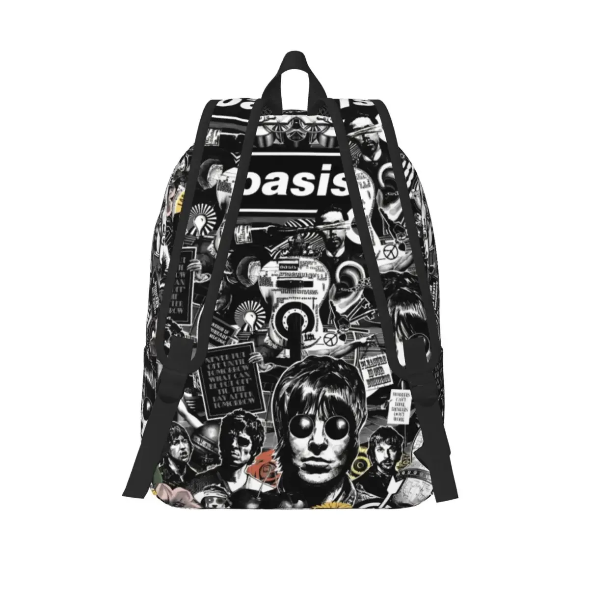 rock band albums de musique britanniques sac à dos classique cadeau étudiant travail o-oasis sac à dos pour hommes femmes collège sacs en toile