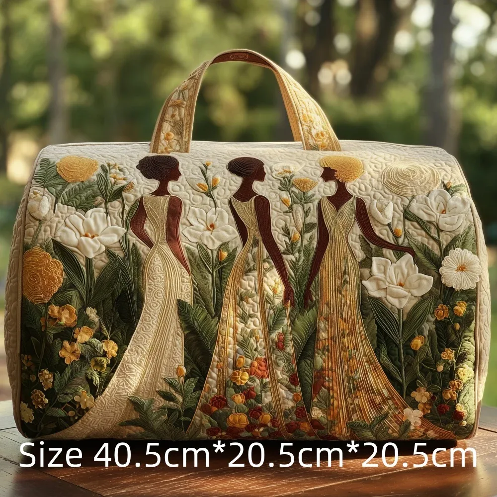 sac de voyage 3d matelassé afrique pour femme, sac de week-end bohème avec imprimé carte des femmes africaines, bagage cabine, sacs de festival uniques