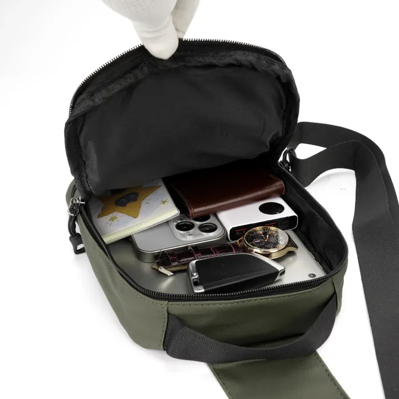 sac de poitrine multifonctionnel pour homme, sac de sport à compartiments multiples, sac bandoulière, sac de randonnée, sac à bandoulière pour homme