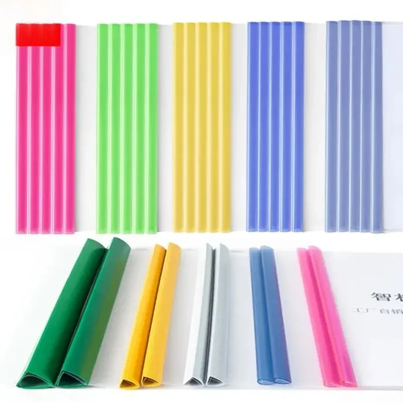 porte-documents à levier long coloré en plastique avec barre de traction pour rapports et dossiers