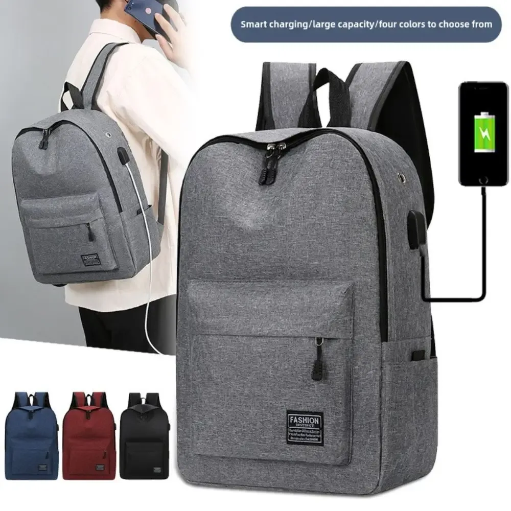 sac à dos polyvalent en tissu oxford de haute qualité, 15 pouces, lavable, pour étudiants, noir, gris, bleu, rouge, sac pour ordinateur, unisexe