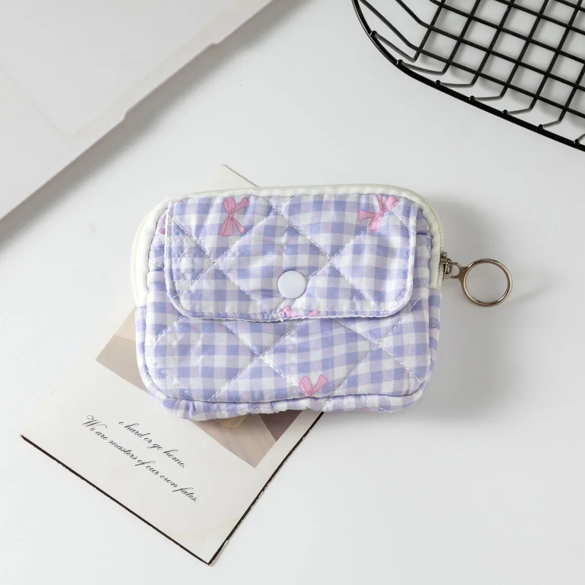 mini sac à cosmétiques carré mignon pour femmes, pochette de rangement pour serviettes hygiéniques, rouge à lèvres, petits sacs de maquillage à fermeture éclair