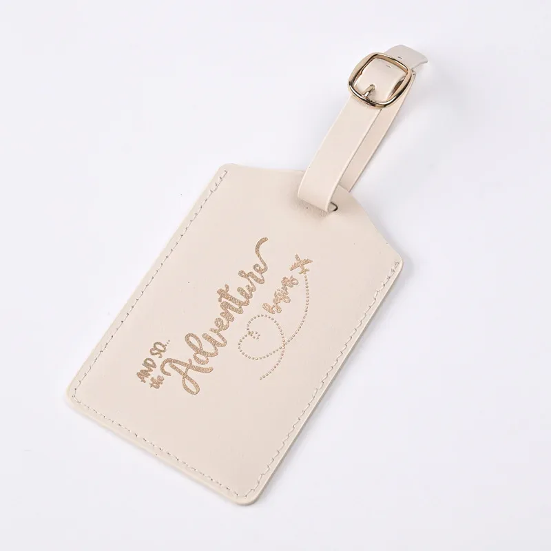 étiquette de bagage de voyage en pu, nouveau modèle de lettre, étiquettes de carte d'embarquement, étiquette de valise, accessoires de voyage, 2024