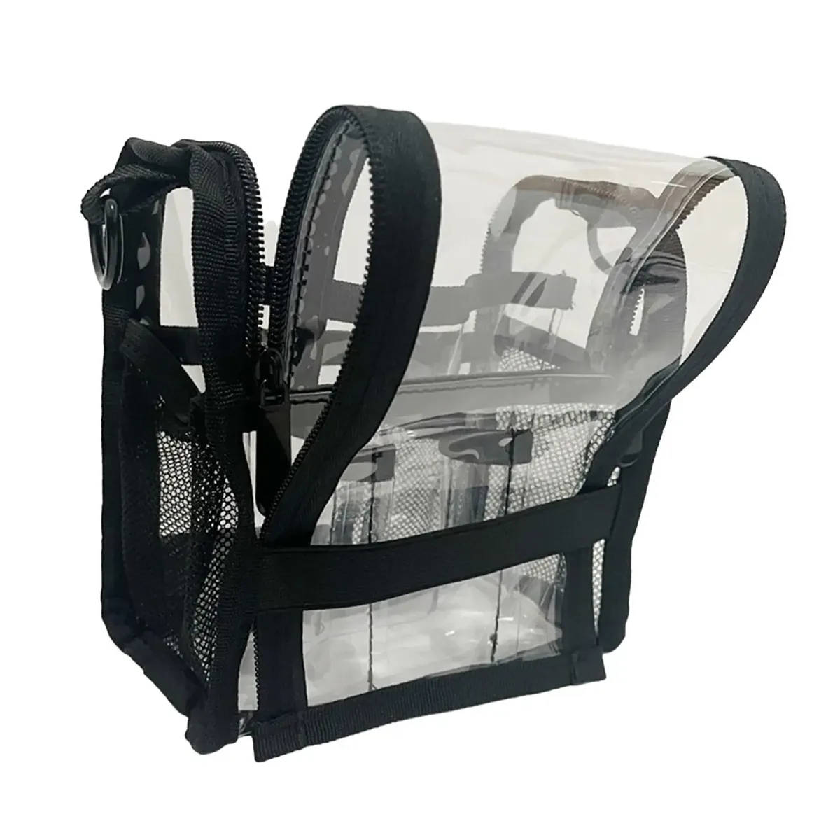 grande trousse de toilette transparente, trousse de maquillage professionnelle, trousse cosmétique de voyage, trousse de maqueteurs pour hooffice home