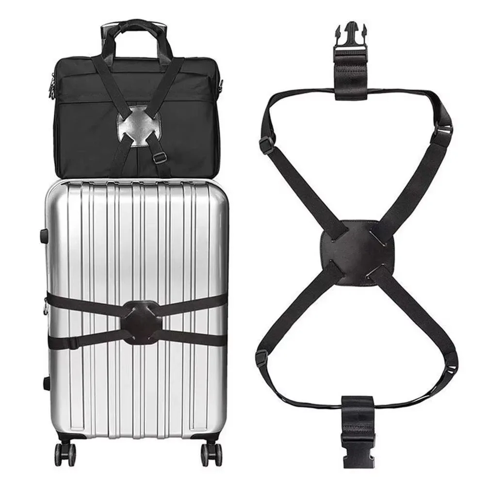 sangle de bagage élastique réglable, bande de fixation pour valise, sangle de fixation de bagages, ceinture de fixation antivol sécurisée pour le voyage