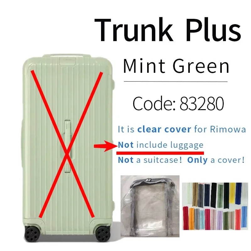 housses transparentes en pvc adaptées aux bagages rim essential 33 pouces, protection de valise de voyage, accessoires transparents, housse de protection anti-rayures