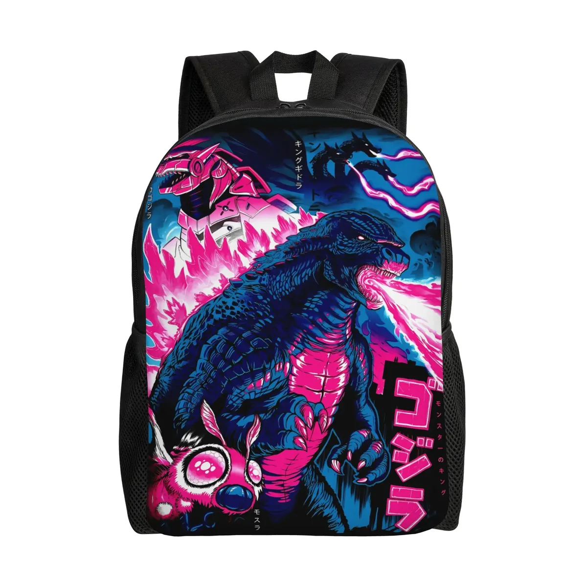 sac à dos imprimé en 3d godzillaed, sacs à dos de randonnée, sacs d'école de haute qualité pour étudiants, grands sacs de lycée, sac à dos esthétique