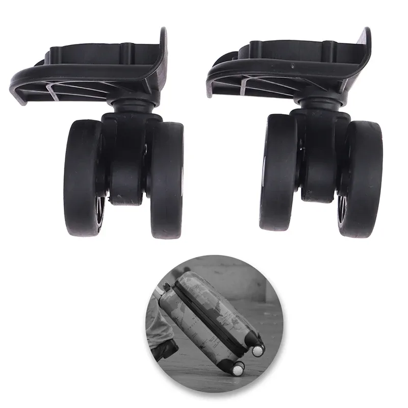 roues remplacement plastique noires pivotantes 360 degres accessoire voyage utilisation facile durables universel valise
