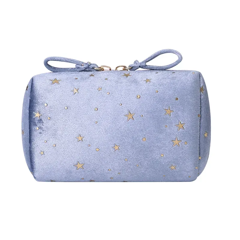 fille velours maquillage sac organisateur doux fille rouge à lèvres sac de rangement femmes toilette beauté maquillage étui pochette portable sac cosmétique