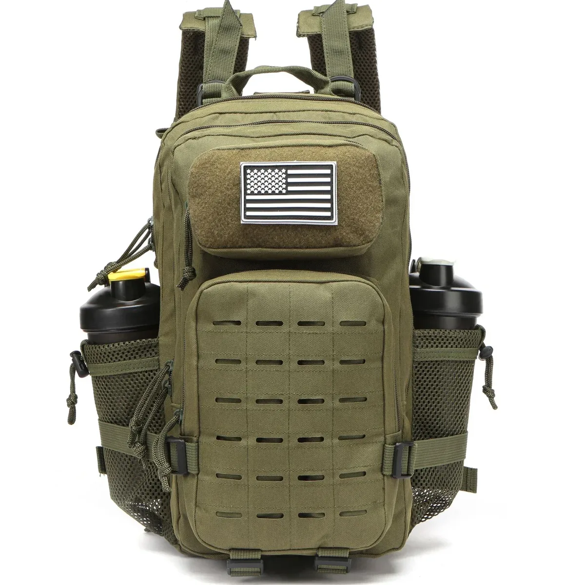 Sac Dos Oxford Université Camouflage Vert Olive Polyester Imperméable Voyage Extérieur Randonnée Capacité Grand
