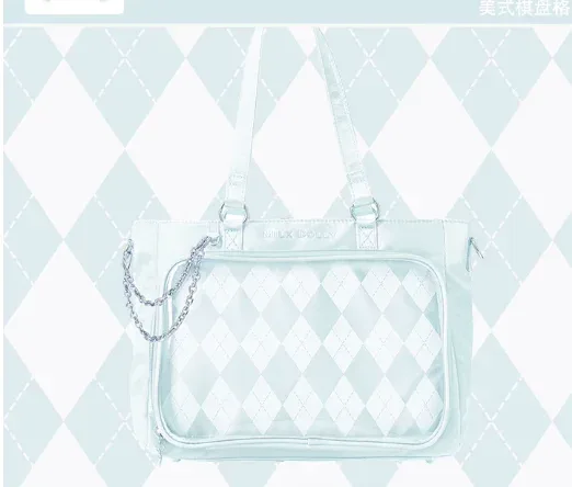 lolita – sac à main en relief pour femmes, doux et mignon, lettres d'été, grande capacité, sac anti-douleur pour filles, sacs à dos décontractés en satin violet clair