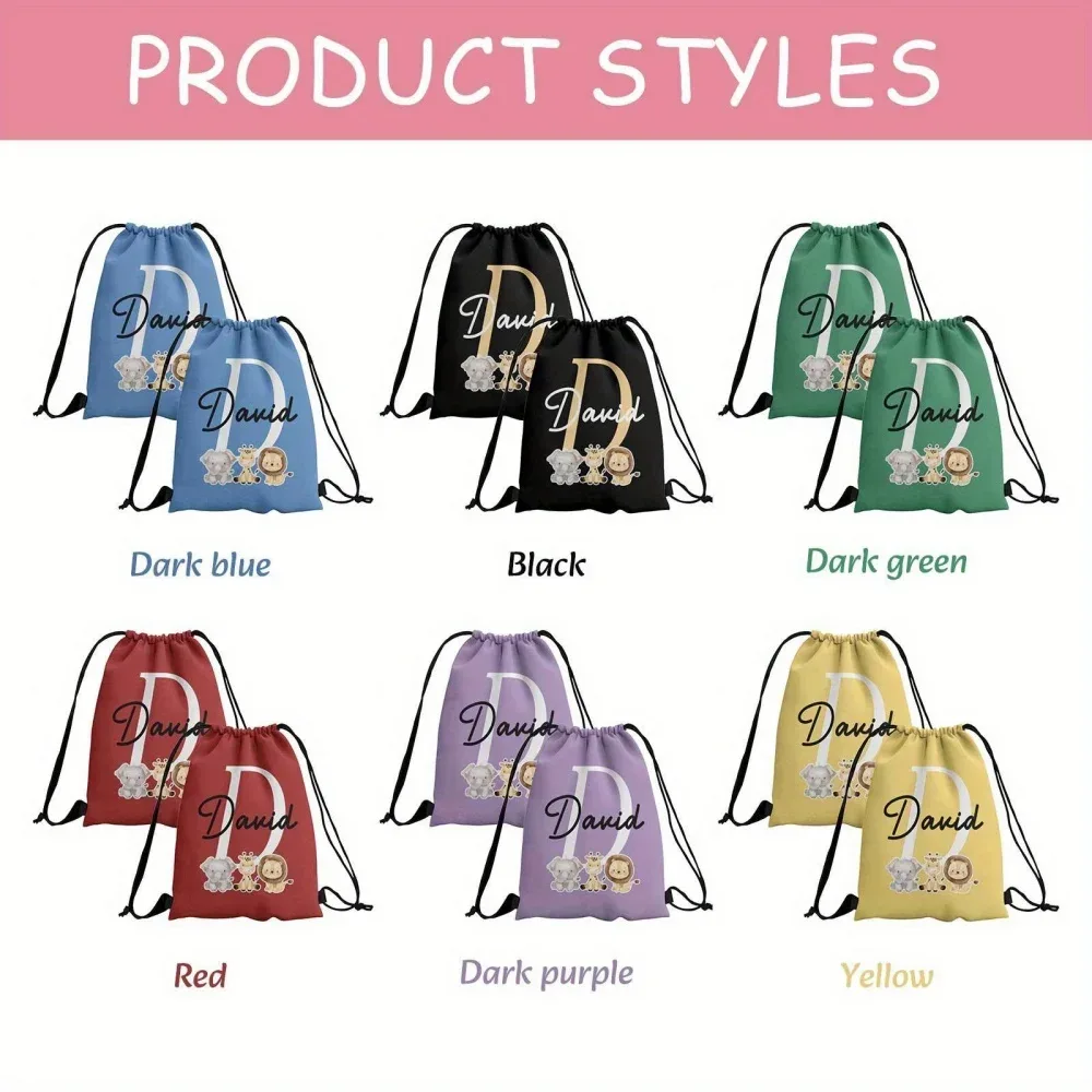 sac dos polyester sport femme motif animaux mignons personnalisable couleur variée voyage usage fitness
