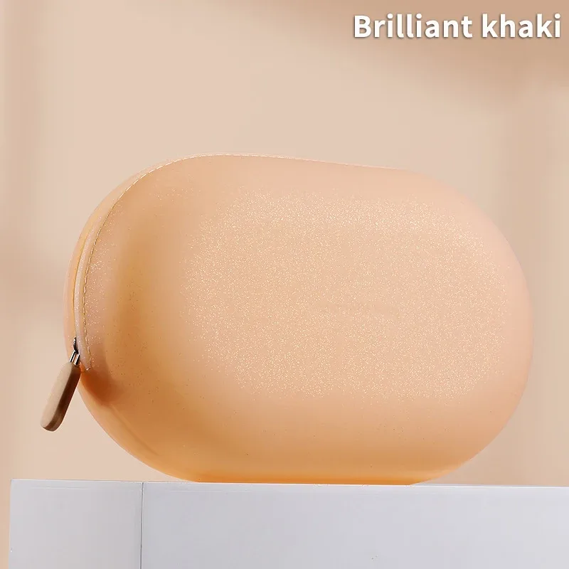 sac à cosmétiques portable en silicone de grande capacité, sac de rangement de cosmétiques souple et étanche, sac de lavage résistant à l'humidité pour la maison et les voyages