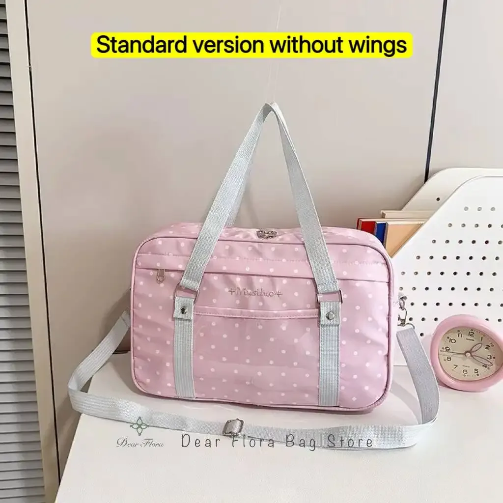 sac à bandoulière y2k anime convention à pois, sac bandoulière 2d, sac transparent mignon pour fille, sac messager otaku diy pour exposition de bandes dessinées