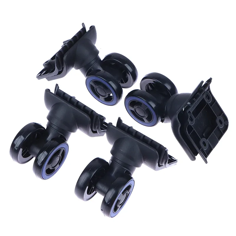 roues remplacement bagages plastique noir bleu pivotantes freinage ergonomiques fixation universelle voyage rechange accessoire bagage