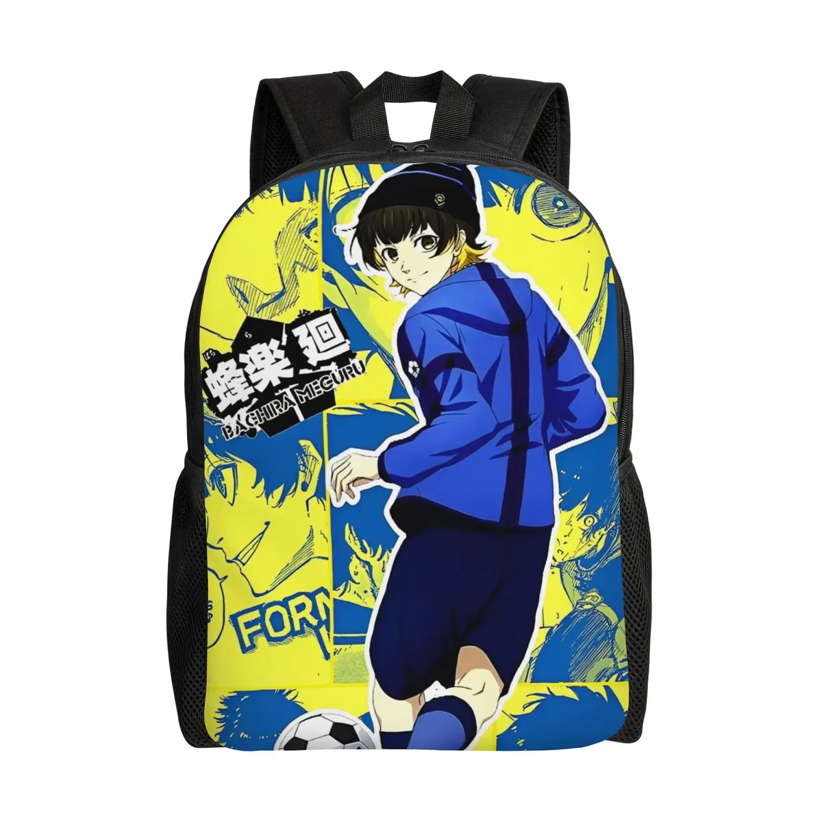 sac à dos pour femmes yoichi isagi blue locks anime, sac d'école pour enfants, sac à dos pour ordinateur portable, sac à bandoulière de voyage pour adolescents