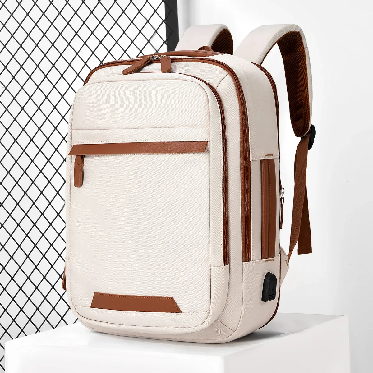 sac à dos étanche pour hommes, rechargeable par usb de haute qualité, grand sac à dos pour ordinateur portable, sac d'école unisexe pour jeunes