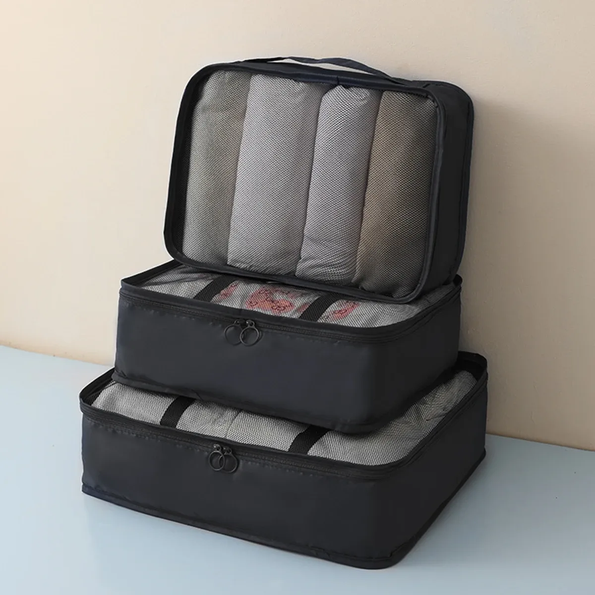 sac de rangement multifonctionnel pour vêtements 3 pièces, plusieurs tailles et spécifications, ensemble de sacs de voyage de rangement, simple à voyager.-zmt