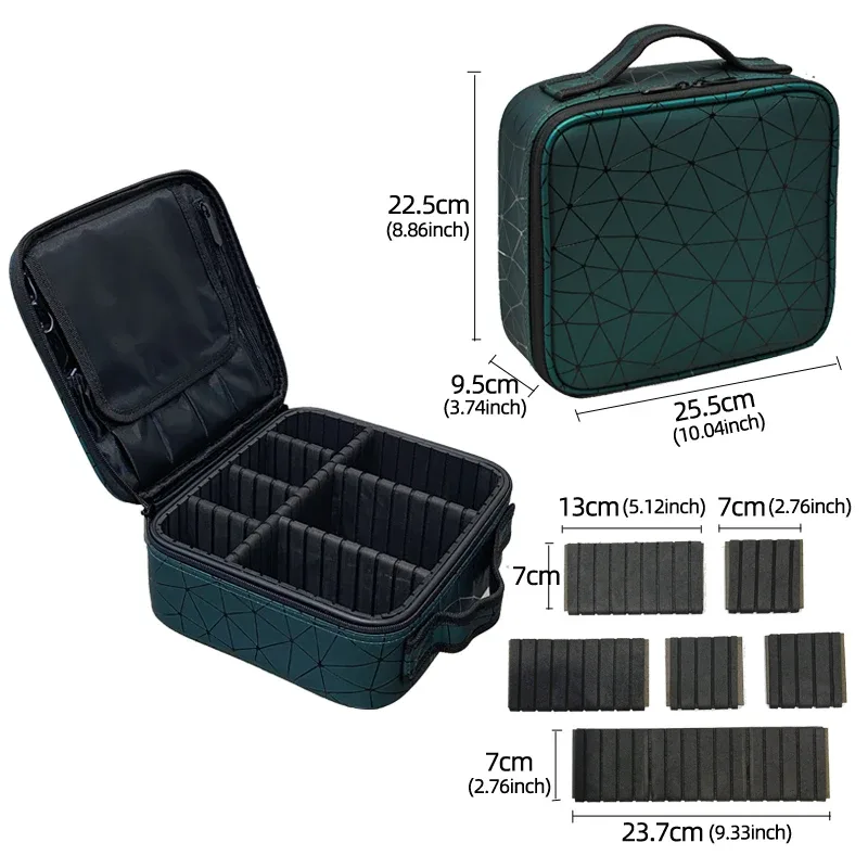 trousse à cosmétiques en cuir pu pour femme, étui de maquillage de voyage portable multifonctionnel, nouveau