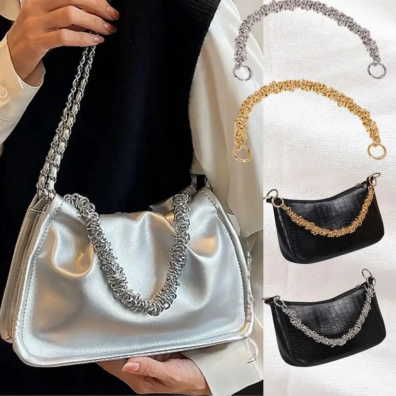 poignée en métal jometal pour sac à main pour femme, sangle de sac courte, pièces de rechange exquises, accessoires de sac, lancé, 37cm