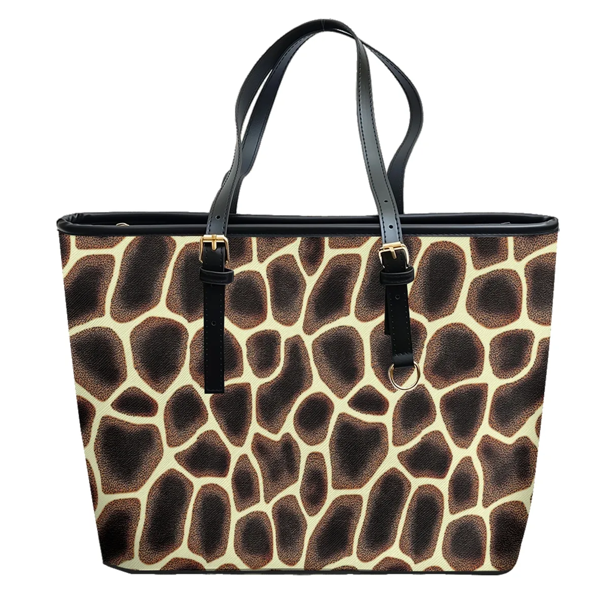 sac à bandoulière en cuir pvc oxford imprimé léopard rose, fourre-tout de voyage léger à fermeture éclair, sac à main de week-end pour le travail quotidien