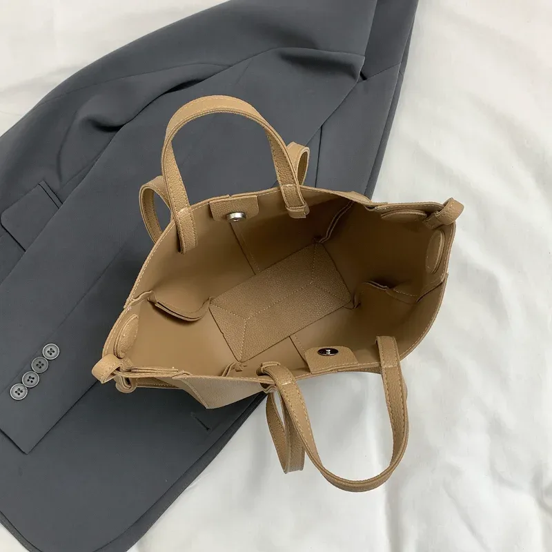 sac fourre-tout en cuir grande capacité pour femme, sac à main de luxe imperméable, sac à bandoulière pour le travail, le shopping et les voyages, sac à la mode