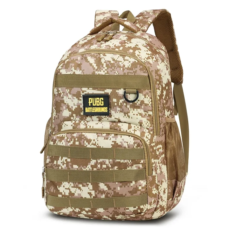 camsolomon-sac à dos dulbackpack pour homme, grande capacité, style pubg extérieur, sac d'école de voyage étanche, multifonctionnel pour 03/us