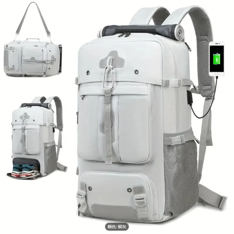 sac à dos de voyage 25l/36l/50l avec port de charge usb pour hommes, sac à dos décontracté grande capacité pour ordinateur portable, idéal pour les voyages d'affaires et les déplacements.