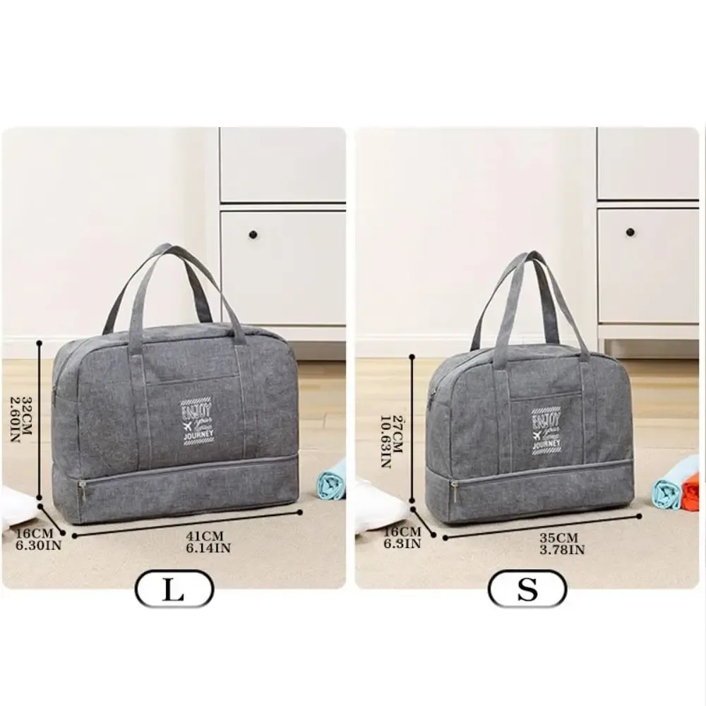 sac de voyage de grande capacité pour femmes, sac à main portable léger pour fitness, yoga, humide et sec, large bandoulière, fourre-tout d'extérieur, nouvelle collection