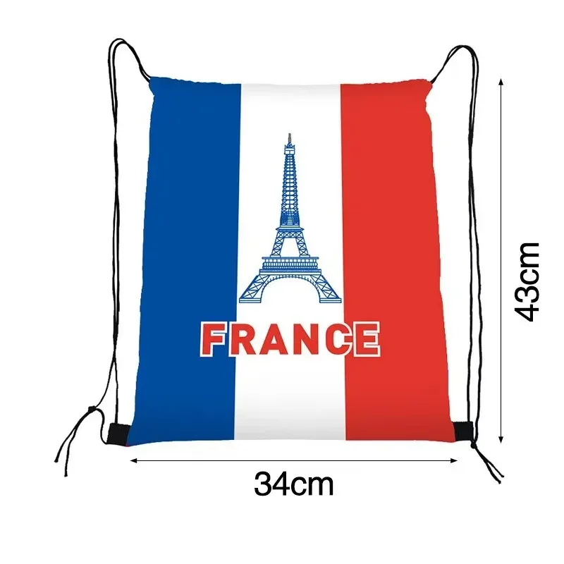 nouveau sac à cordon 2026 pour les fans de football |   sac à dos portable imperméable avec motif imprimé - sac de sport d'extérieur