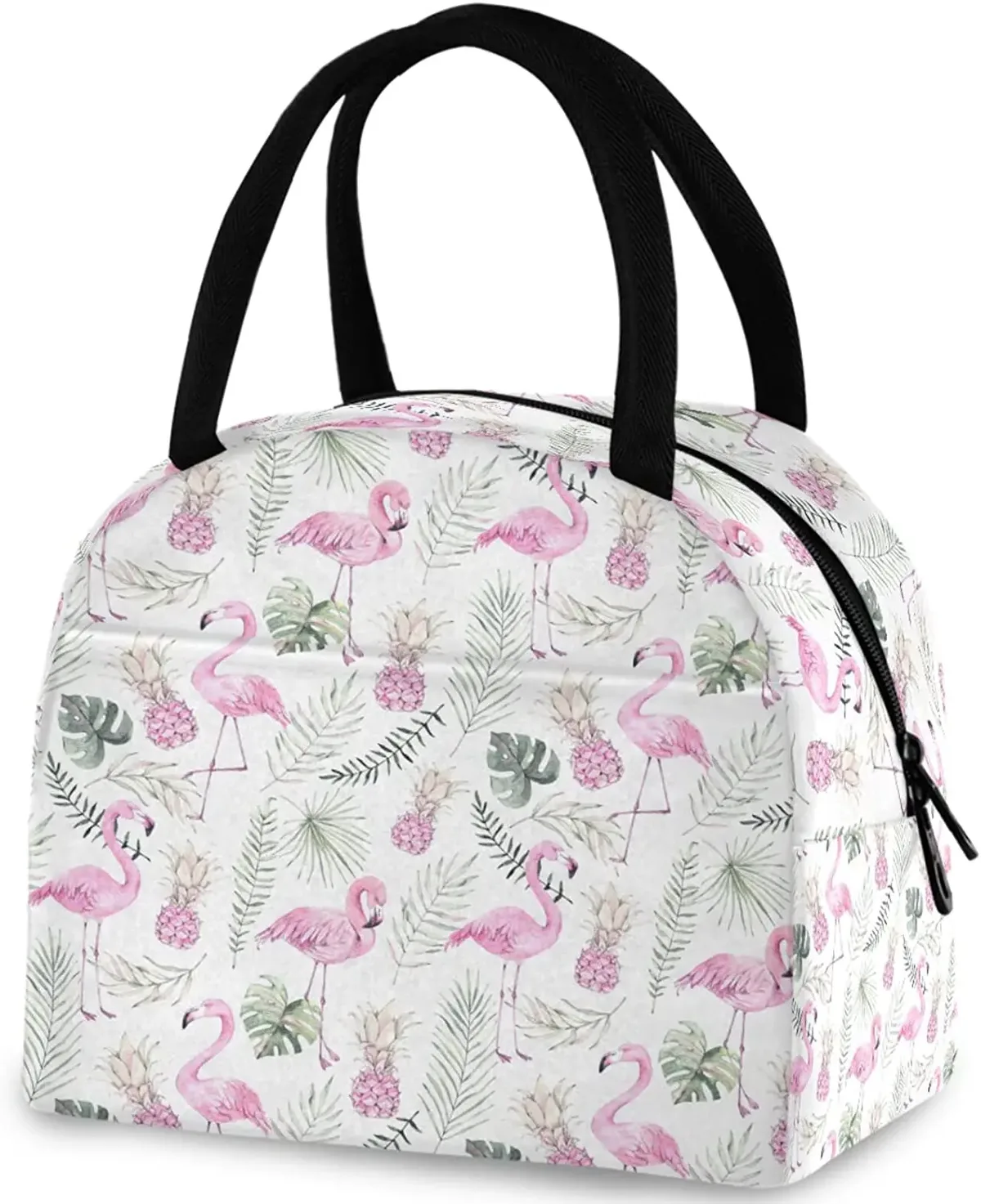 pop art pdpdogs-sac fourre-tout à déjeuner réutilisable avec poche avant, sac isotherme thermique isolé pour la rentrée scolaire, le travail, le pique-nique