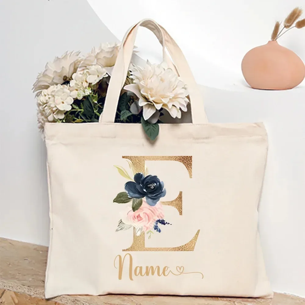 sac fourre-tout personnalisé pour demoiselle d'honneur avec initiales et nom, sac à bandoulière, sac de fête de bachelorette, sac à main de mariée, cadeau pour elle