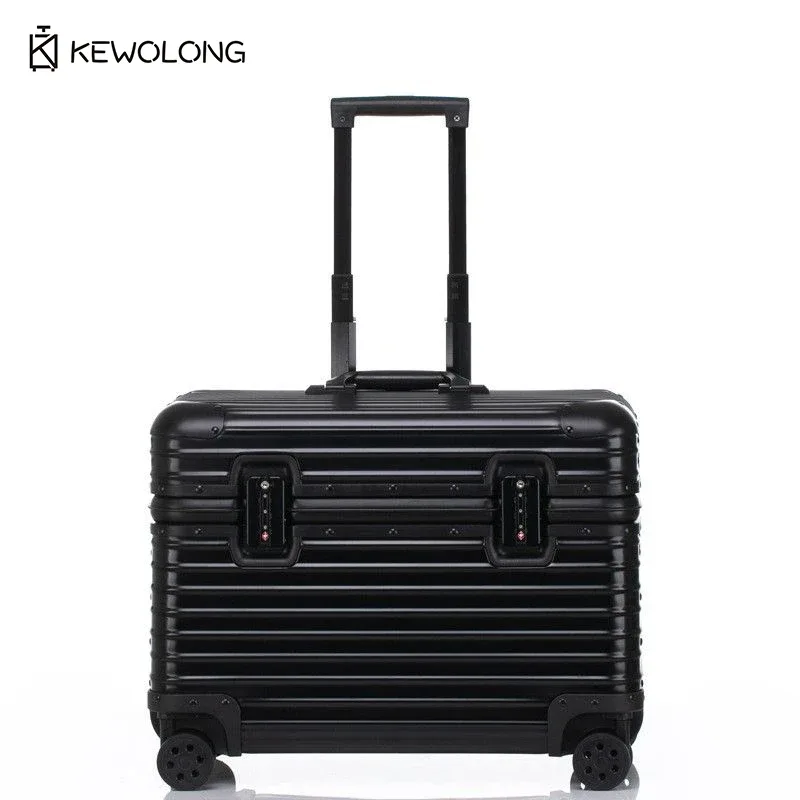 valise en aluminium à coins arrondis, bagage à main rigide à ouverture par le haut avec roulettes à 360 degrés ° roues pivotantes, chariot de photographie gearphotography