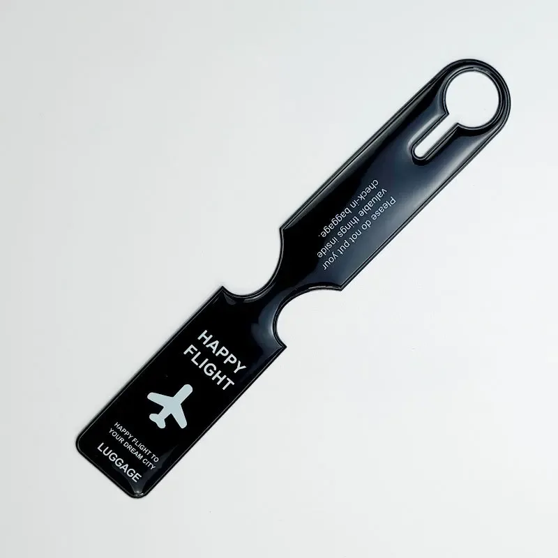 étiquettes de bagage en pvc pour avion, carte d'embarquement, étiquettes de valise anti-perte, étiquette de bagage, nom, identification, adresse, accessoires de voyage