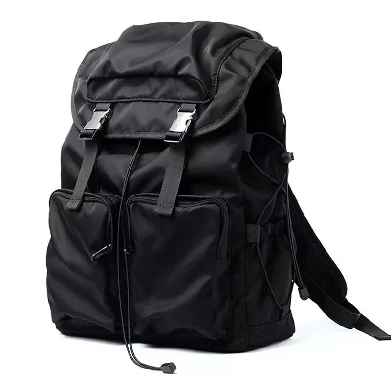 nouveau cordon moraillon boucles sac à dos décontracté hommes femmes collège sacs d'école sacs à dos pour ordinateur portable simple 15.6 pouces pochette d'ordinateur pour hommes