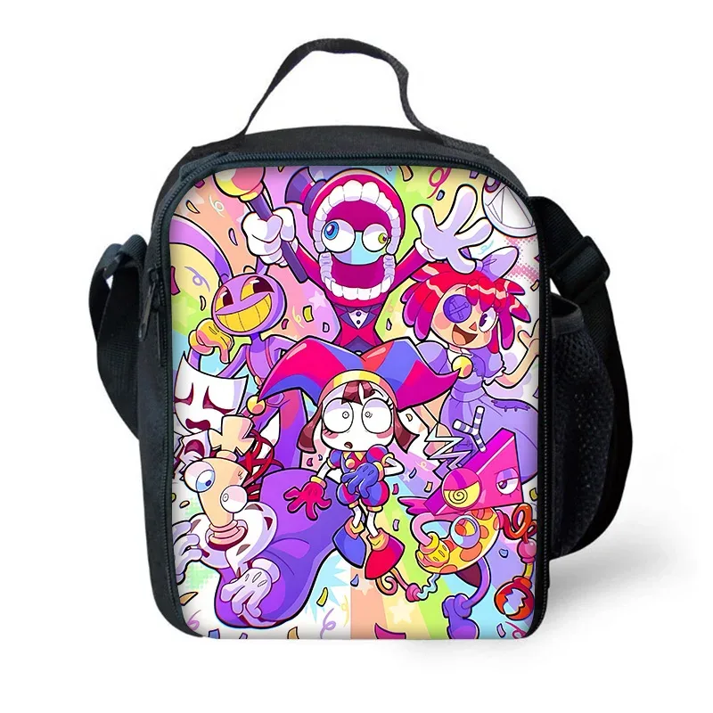 sac à dos d'école pour enfants cartoon a-amazings digitals circus avec sacs à déjeuner, sacs à crayons, sacs d'école pour garçons et filles, meilleur cadeau