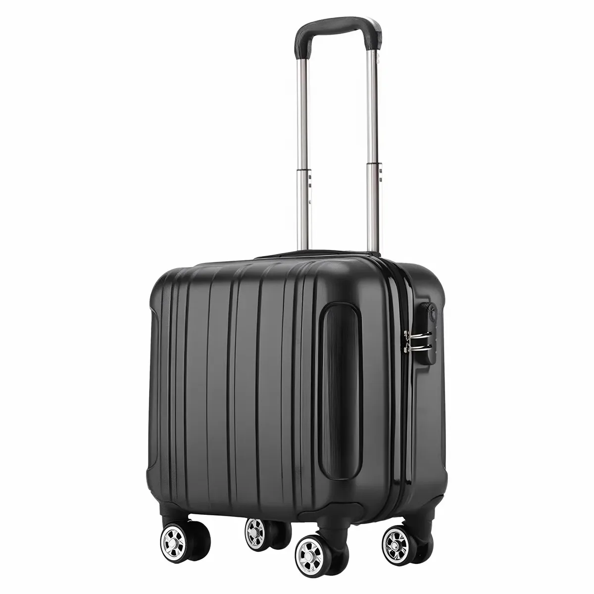 petite valise d'embarquement de 14 pouces, roues universelles, compartiment à bagages, boîtier de chariot