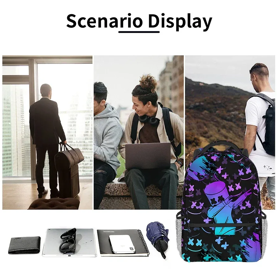 sacs à dos de personnages de dessins animés dégradés pour garçons et filles, meilleurs cadeaux, sac à dos scolaire 2d plat pour enfants