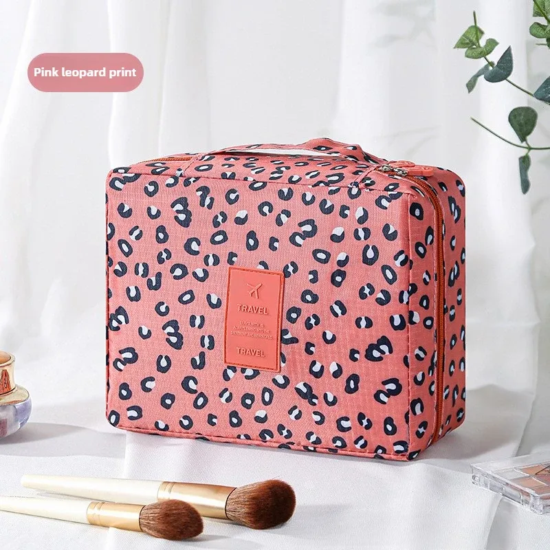 grande trousse de toilette pour femmes, sac de voyage imperméable pour cosmétiques, organiseur de maquillage avec ouverture facile, étui de rangement beauté