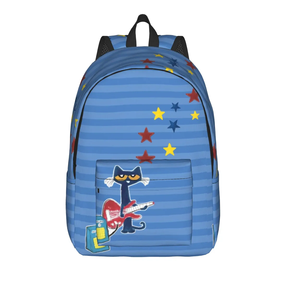 sac à dos pete le chat et ses chaussures blanches, sacs à dos d'entraînement unisexes en polyester, légers et élégants, sacs à dos pour lycée