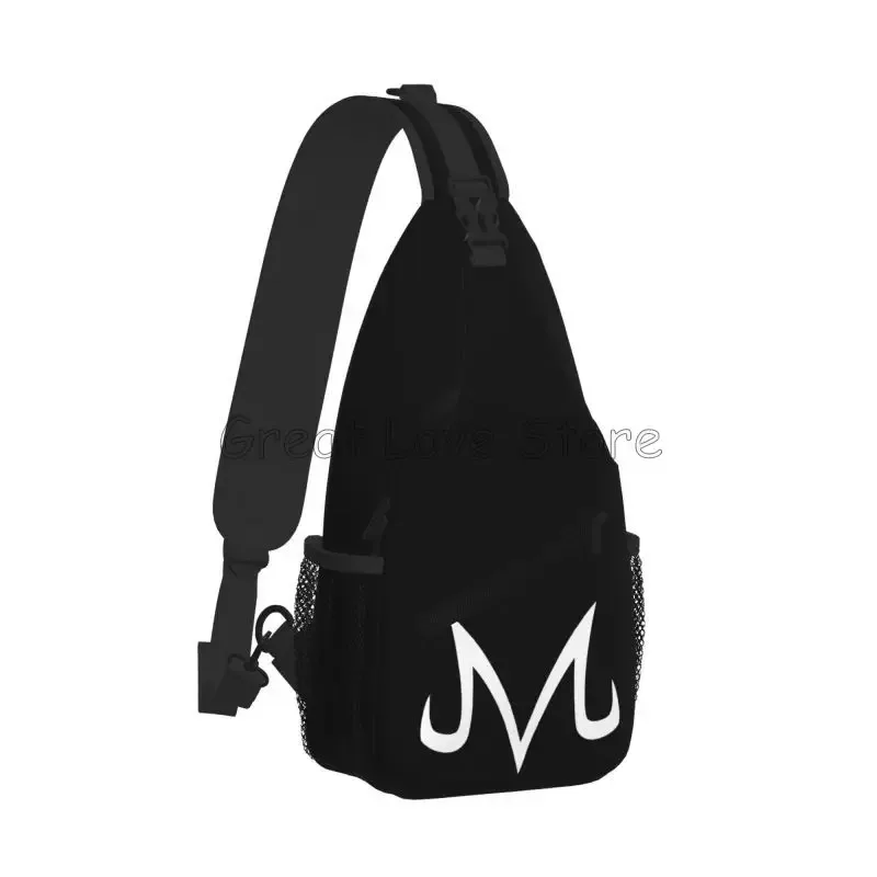 Majin Buu Sac à bandoulière imprimé Sac à dos à bandoulière Sac de poitrine léger et portable avec sac à bandoulière réglable Sac à dos de sport de voyage