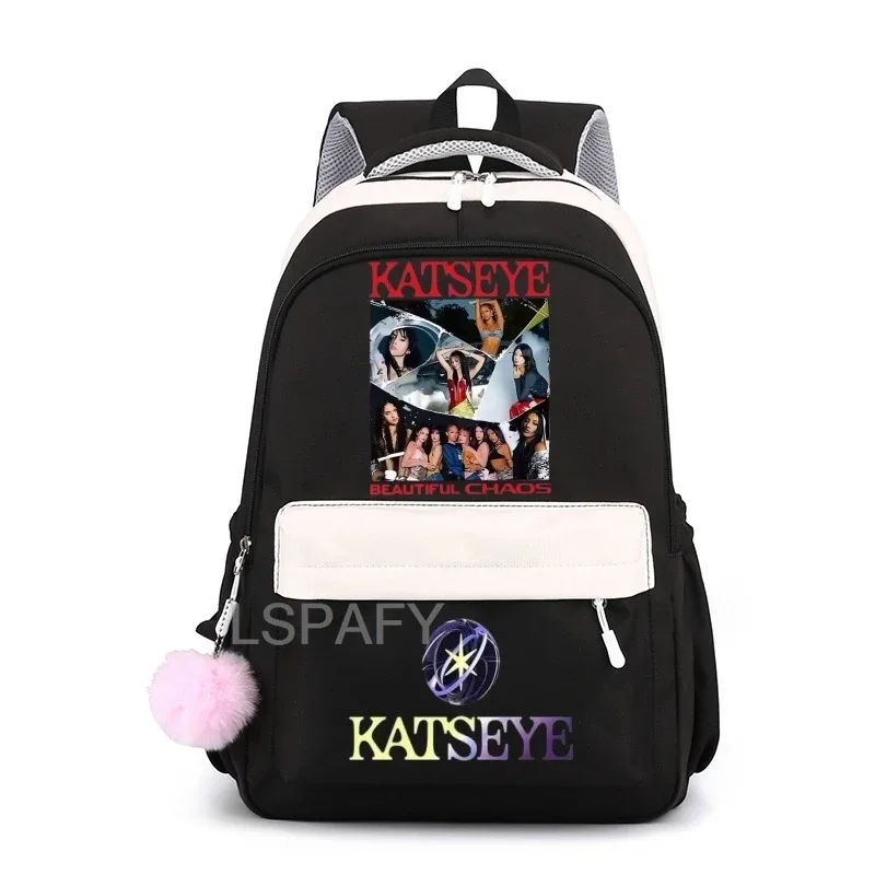 sac à dos pour ordinateur portable katseye funny teenager, sac d'école en toile cool pour femmes, sacs à dos d'étudiant de haute qualité, sac d'école tendance pour filles