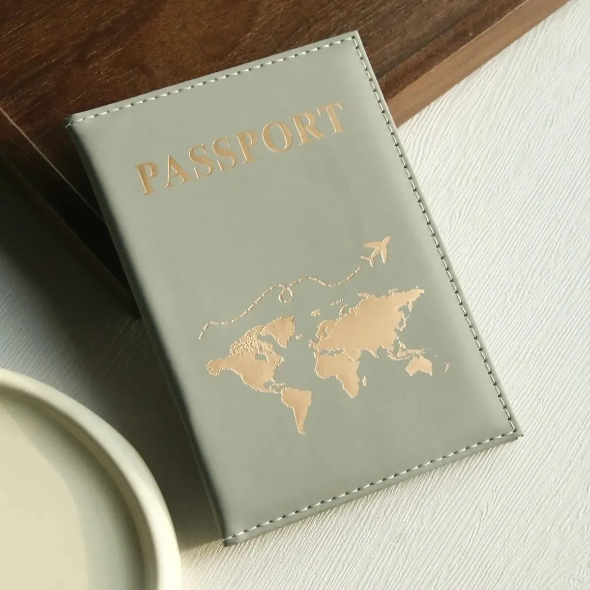 couverture de passeport, porte-passeport, organisateur de carte du monde, étui de protection pour cartes, porte-carte de crédit, document d'identité, portefeuille pour passeport
